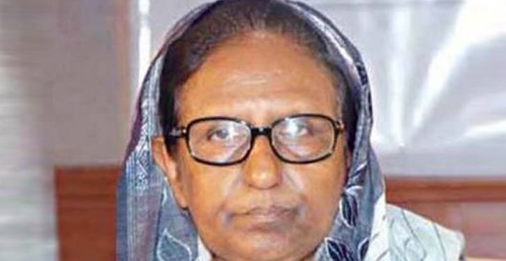 সাবেক স্বরাষ্ট্রমন্ত্রী  সাহারা খাতুন মারা গেছেন