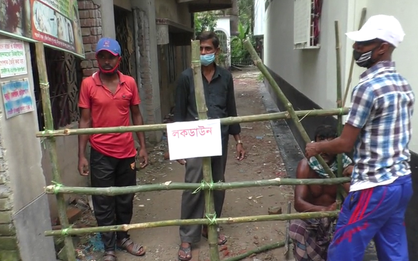 ঝিনাইদহ শহরে ৩ এলাকা লকডাউন