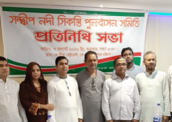 সন্দ্বীপের নদী সিকস্তি এলাকায় জেগে উঠা চরে সীমানা নির্ধারণ ও পুনর্বাসনের দাবি